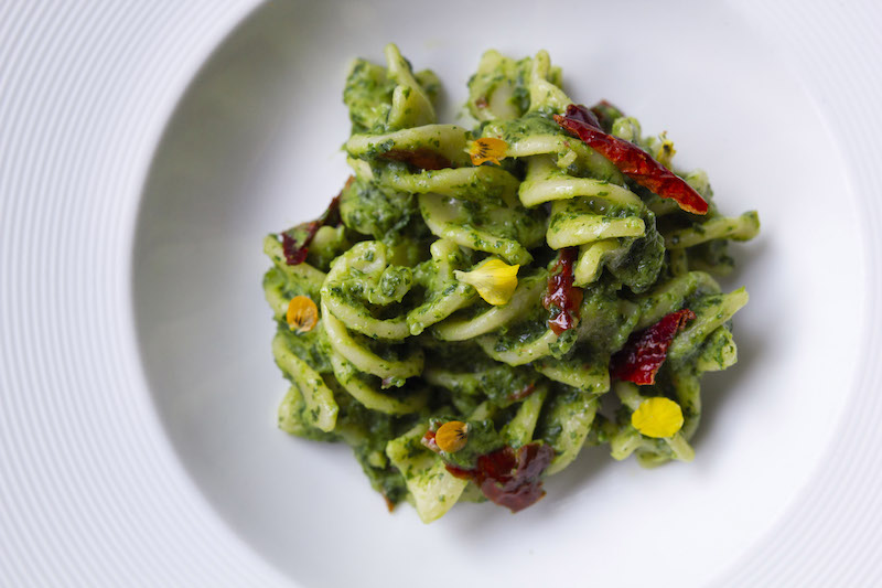 FUSILLONE CON CIME DI RAPA E CRUSCO - Fusilli “Spiral” Pasta with Turnip Tips & “Crusco” Peppers1